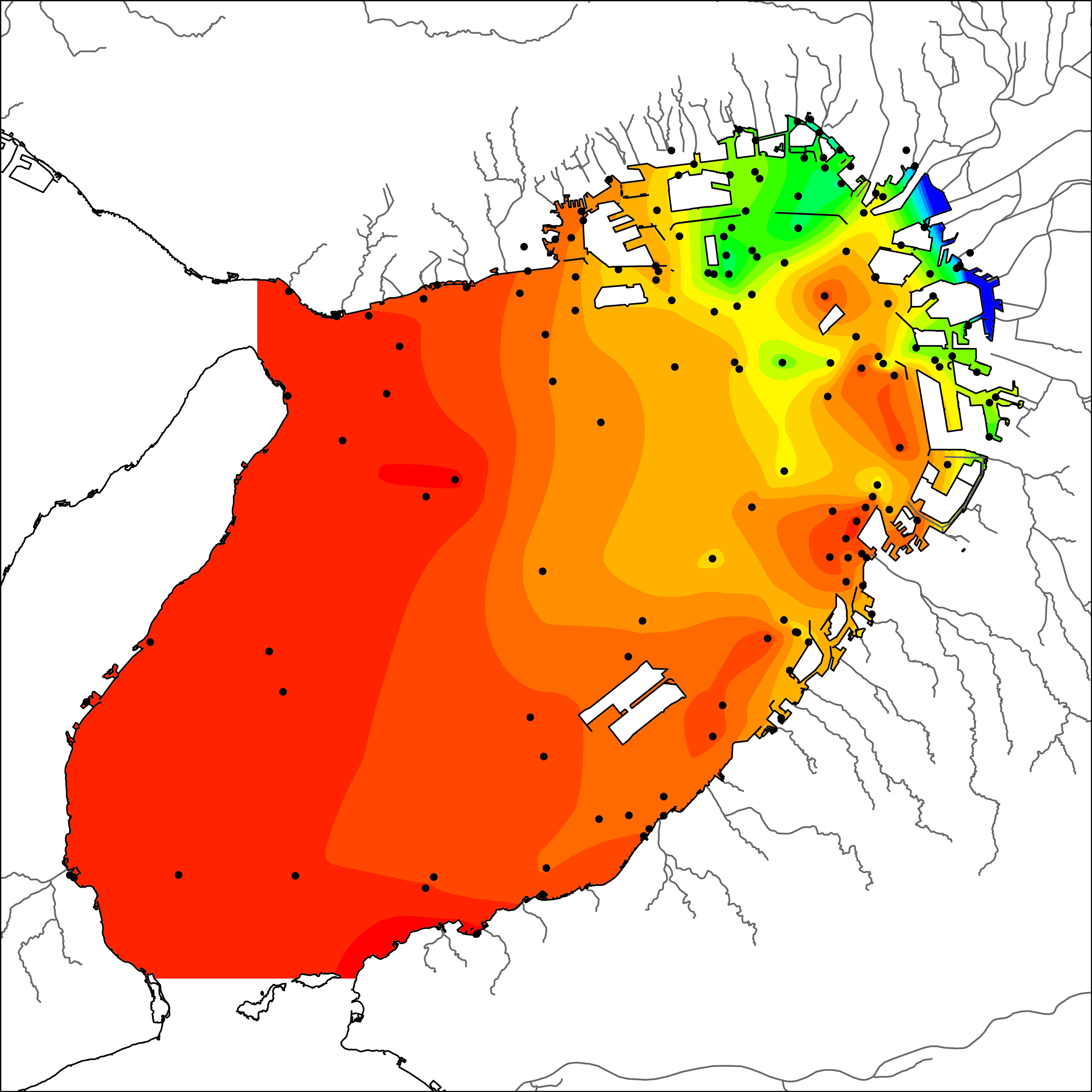水平分布図 塩分 令和6年度