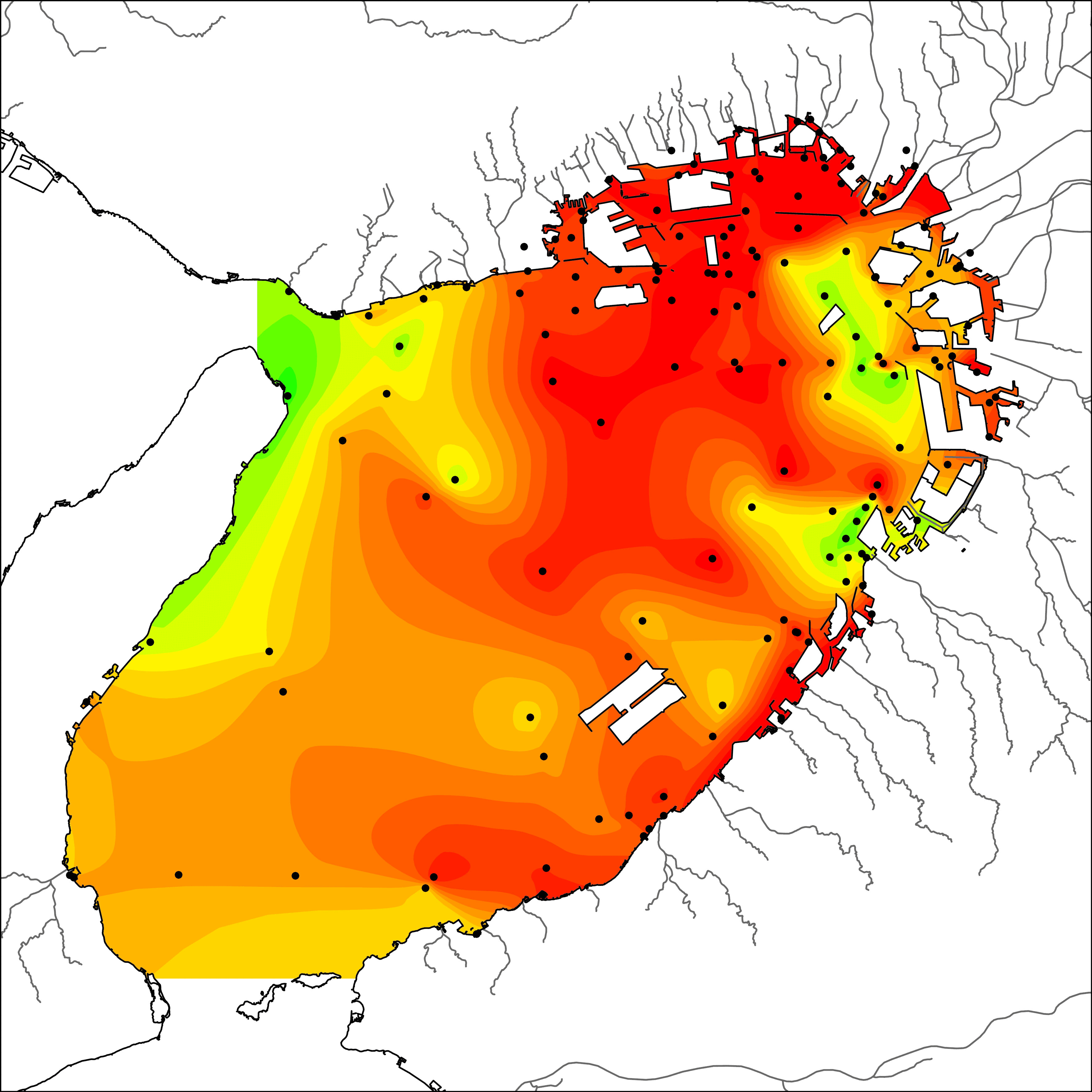 水平分布図 水温 令和6年度